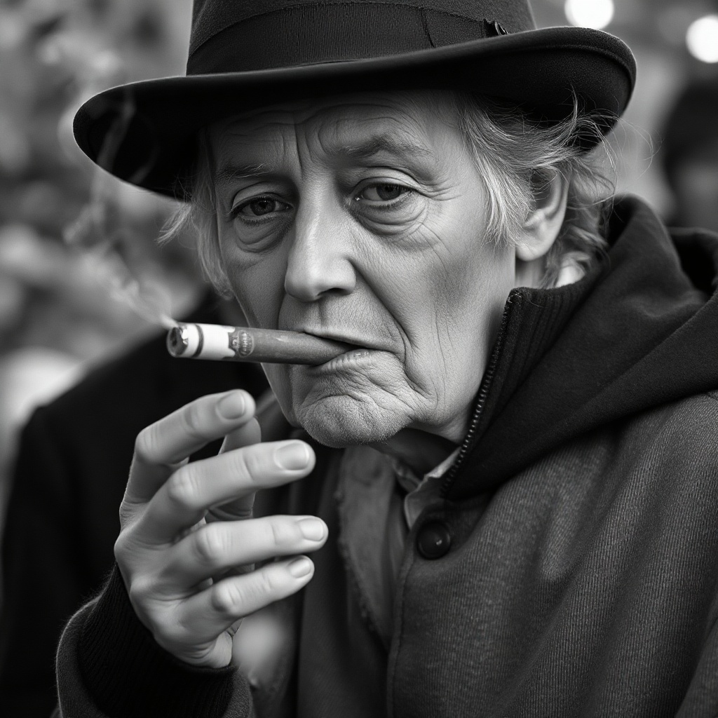 Osoba odbacuje cigaretu